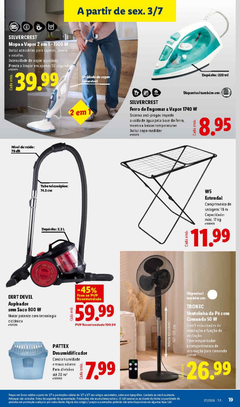 Folheto Lidl bazar – Antevisão Promoções de 3 a 9 julho