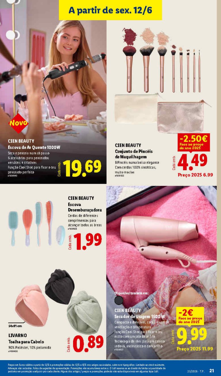 Folheto Lidl beleza bazar – Antevisão Promoções 12 a 18 de junho
