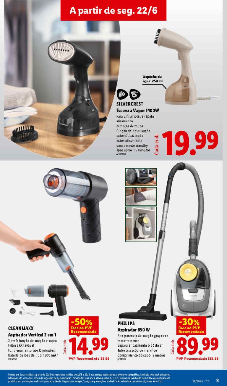 Lidl Destaques – Antevisão Bazar Promoções 22 a 28 de junho