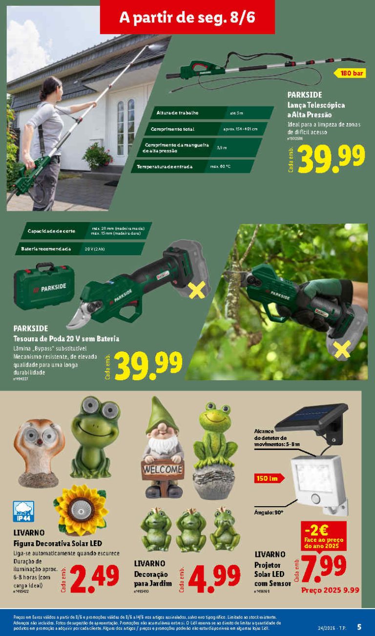 Folheto Lidl Ar Livre – Antevisão bazar Promoções 8 a 14 de junho