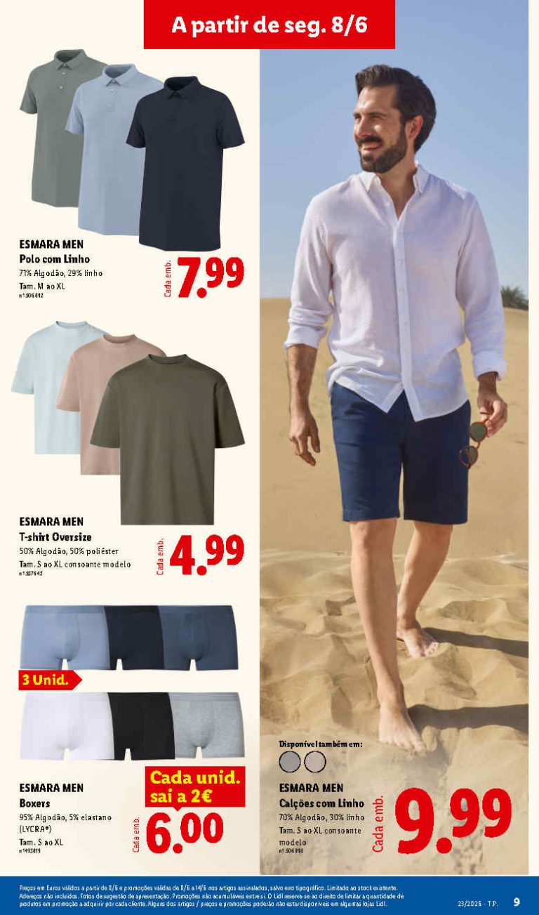 Folheto Lidl Moda – Antevisão Bazar Promoções 8 a 18 de junho