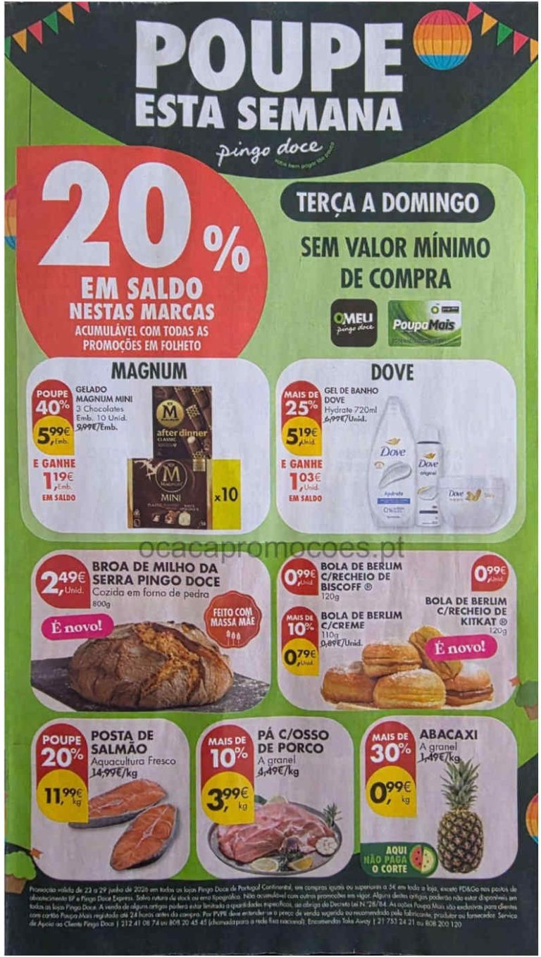 Folheto Pingo Doce – Antevisão Promoções 23 a 29 de junho