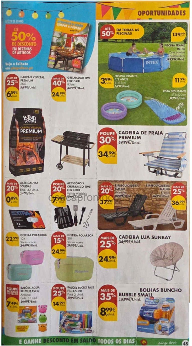 Folheto Pingo Doce Verão bazar – Antevisão Promoções 23 a 29 de junho