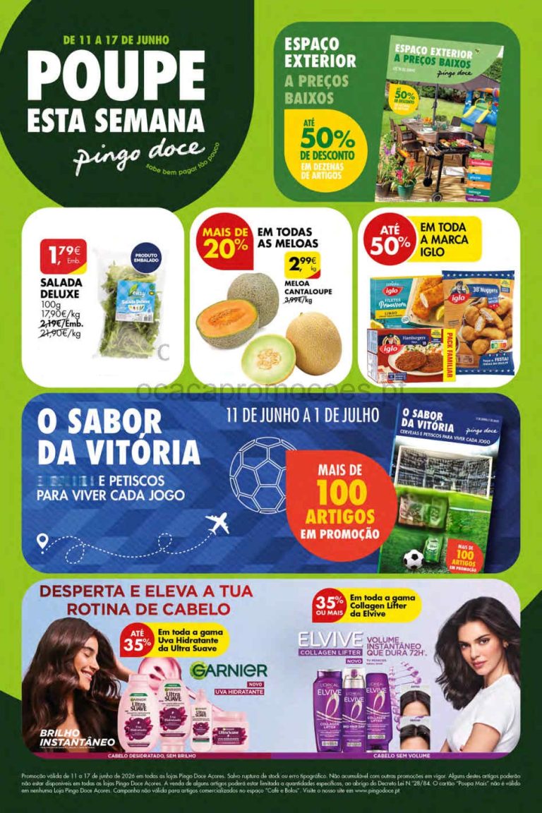 Folheto Pingo Doce Açores – Antevisão Promoções 11 a 17 de junho