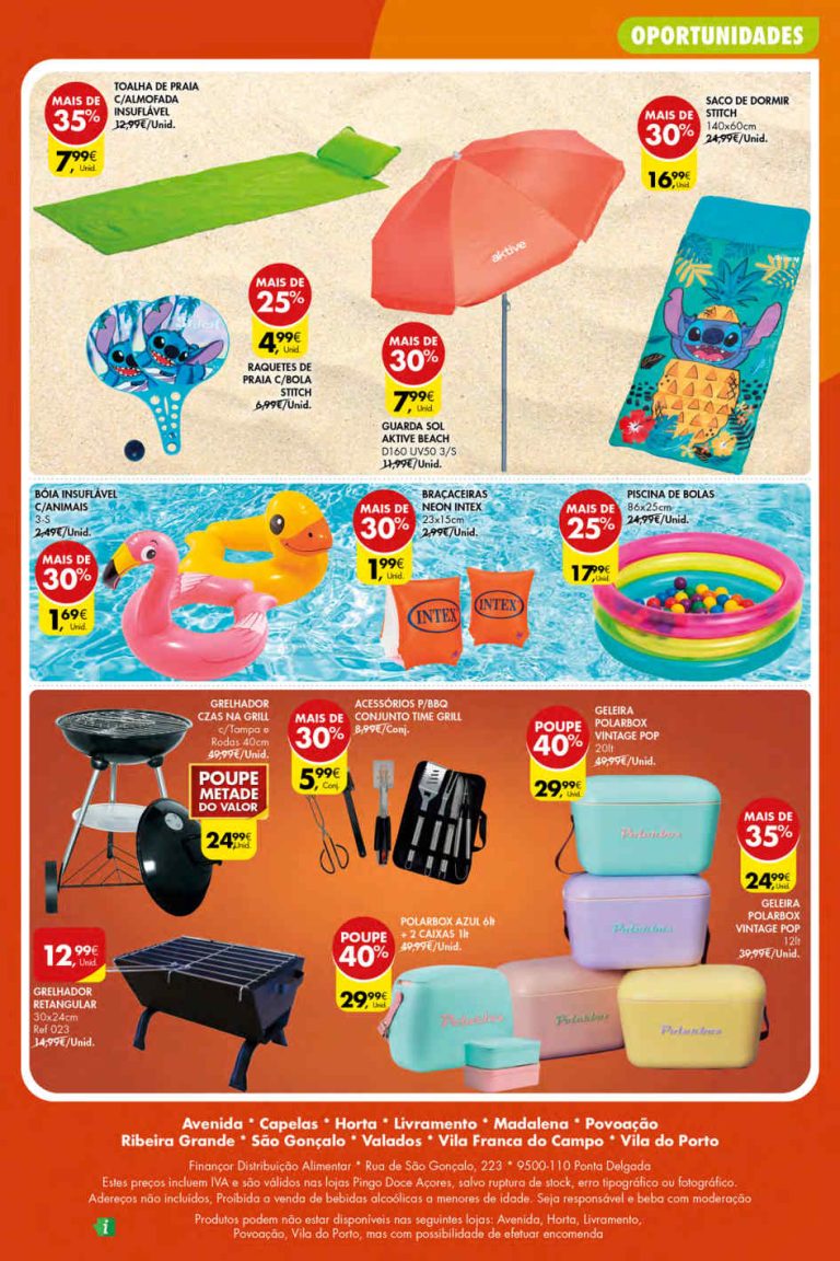 Folheto Pingo Doce bazar Açores – Antevisão Promoções 18 a 24 de junho