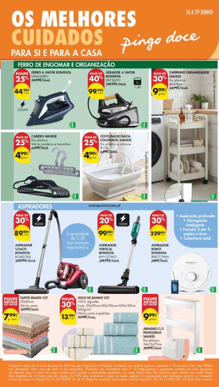 Folheto Pingo Doce bazar – Antevisão Promoções 16 a 29 de junho