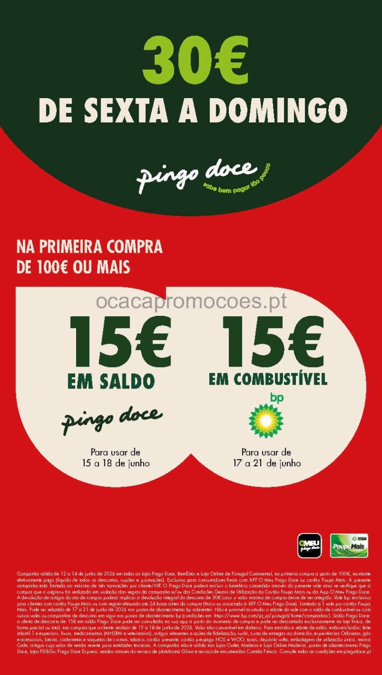 Folheto Pingo Doce Fim de Semana – Antevisão Promoções 12 a 15 de junho