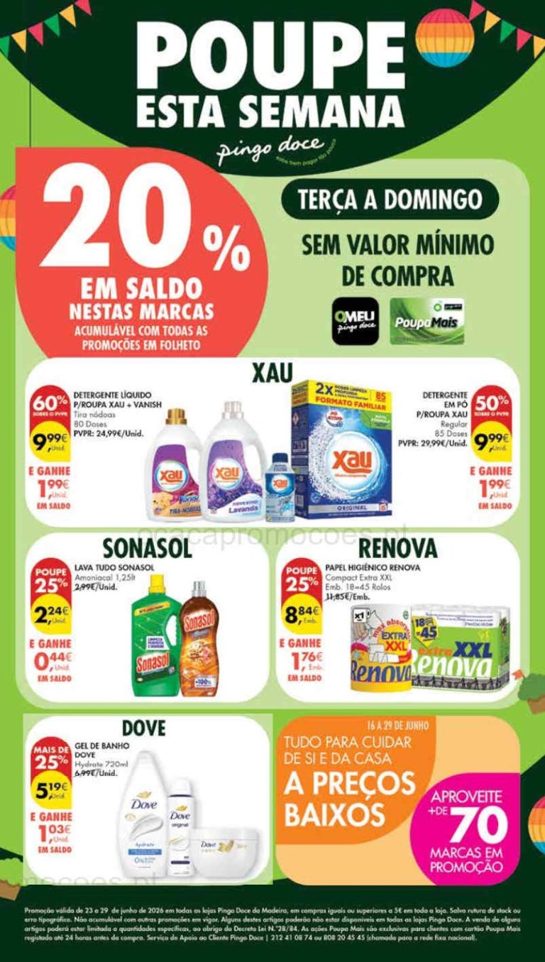 Folheto Pingo Doce Madeira – Antevisão Promoções 23 a 29 de junho