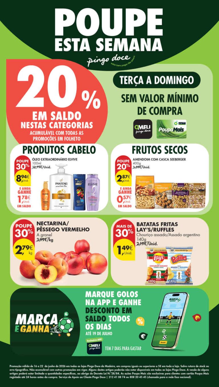 Folheto Pingo Doce Madeira – Antevisão Promoções 16 a 22 de junho