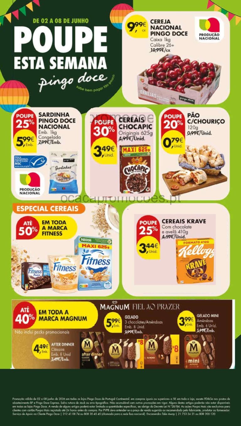 Folheto Pingo Doce lojas médias – Antevisão Promoções 2 a 8 de junho