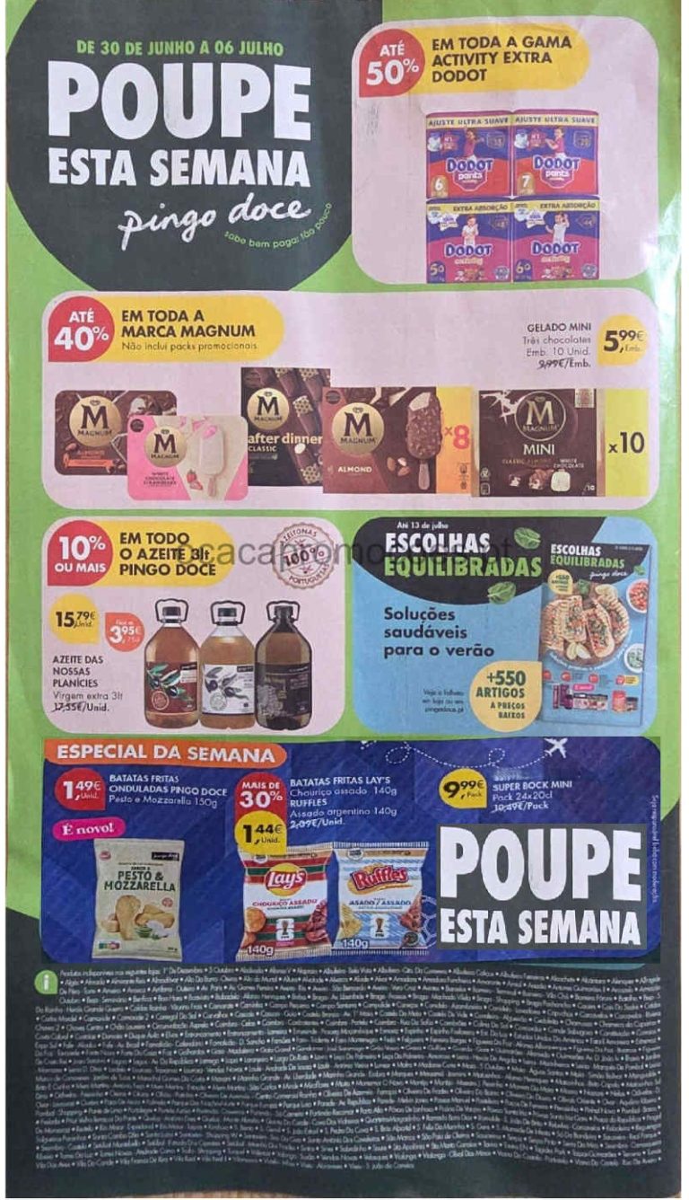 Folheto Pingo Doce Super – Antevisão Promoções 30 junho a 6 julho