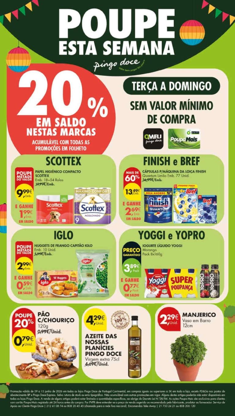 Antevisão Folheto Pingo Doce – Esta Semana Promoções 9 a 15 de junho
