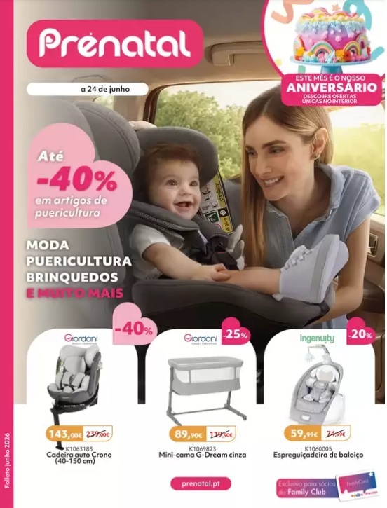 Folheto Prénatal – Antevisão Promoções 6 a 24 de junho