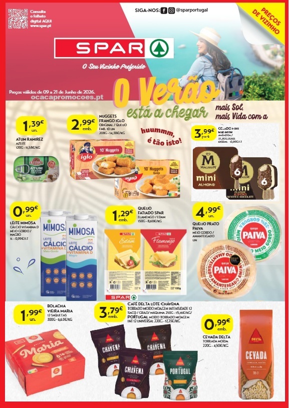 Folheto Spar – Antevisão Promoções 9 a 21 de junho