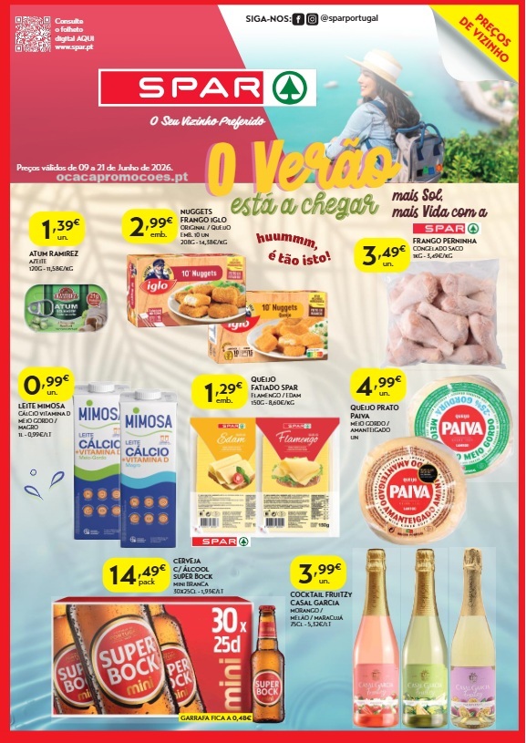 Folheto Spar – Antevisão Promoções 9 a 21 de junho