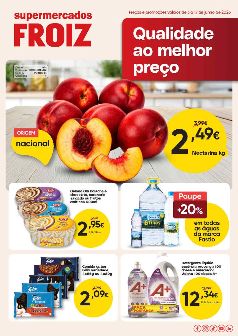 Folheto Supermercados Froiz – Antevisão Promoções 7 a 13 de junho