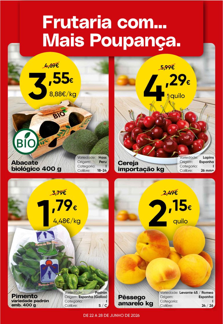 Folheto Supermercados Froiz – Antevisão Promoções 22 a 28 de junho