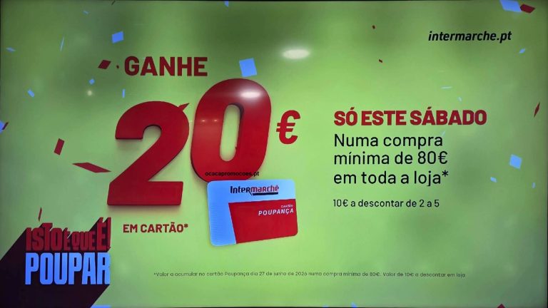 Antevisão Intermarché – 20€ de desconto em cartão só 27 de junho