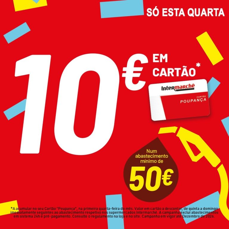 Antevisão Combustíveis – Intermarché 10€ desconto só 3 de junho
