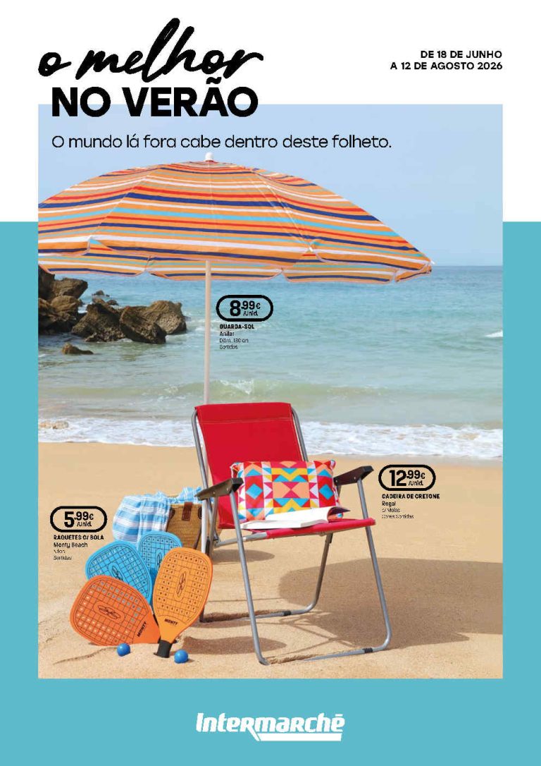 Folheto Intermarché Verão bazar – Antevisão Promoções 18 junho a 12 agosto