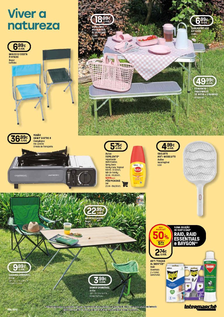 Folheto Intermarché Ar Livre – Antevisão Promoções bazar até 12 agosto