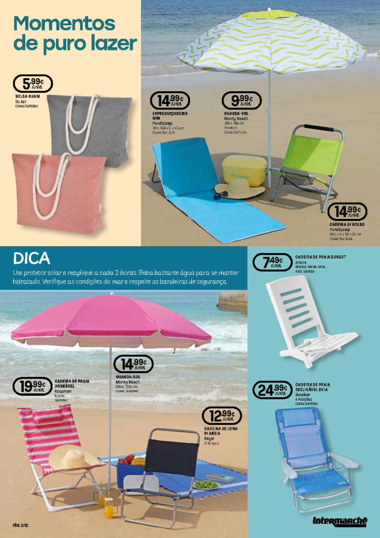 Folheto Intermarché Praia bazar – Antevisão Promoções 19 junho a 12 agosto