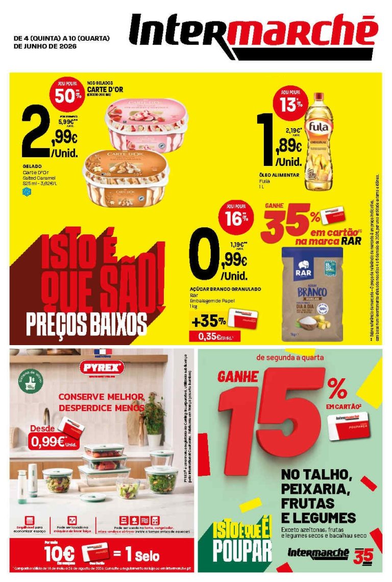 Folheto Intermarché Contact – Antevisão Promoções 4 a 10 de junho