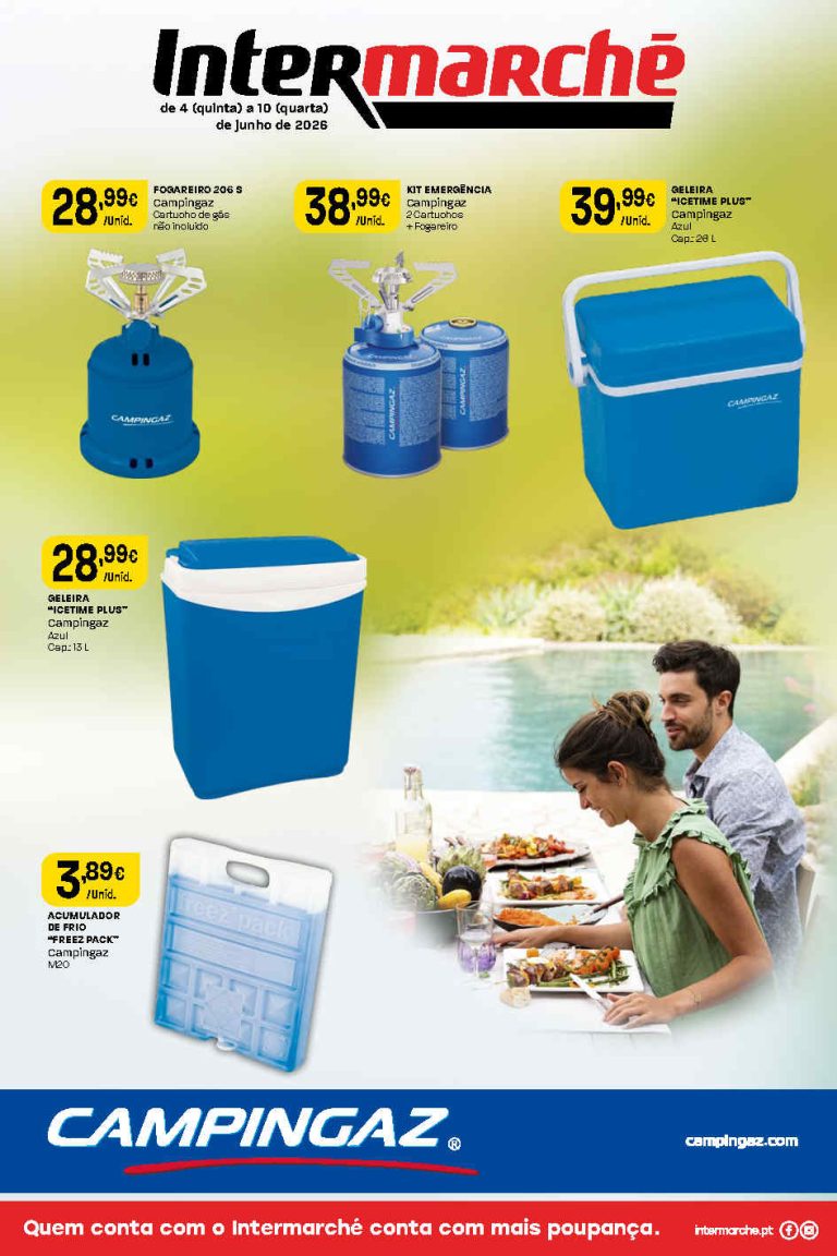 Folheto Intermarché Campingaz – Antevisão Promoções 4 a 10 de junho