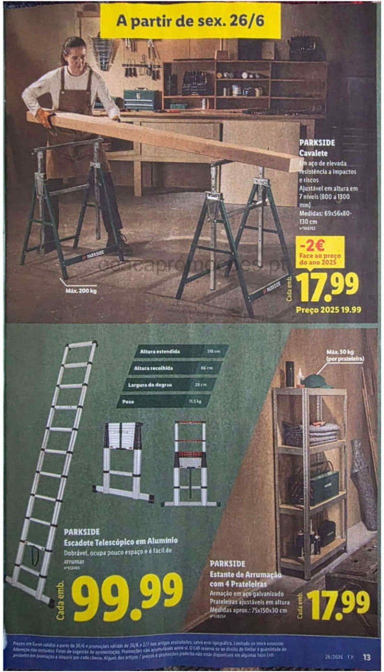 Folheto Lidl bazar – Antevisão Promoções a partir 26 de junho