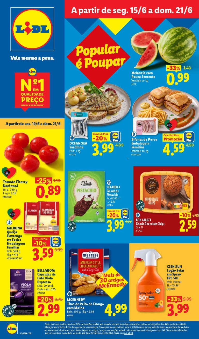 Folheto Lidl – Antevisão Promoções 15 a 21 de junho