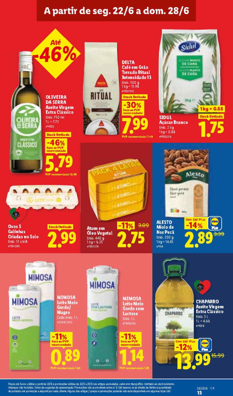 Folheto Lidl mercearia – Antevisão Promoções 22 a 28 de junho