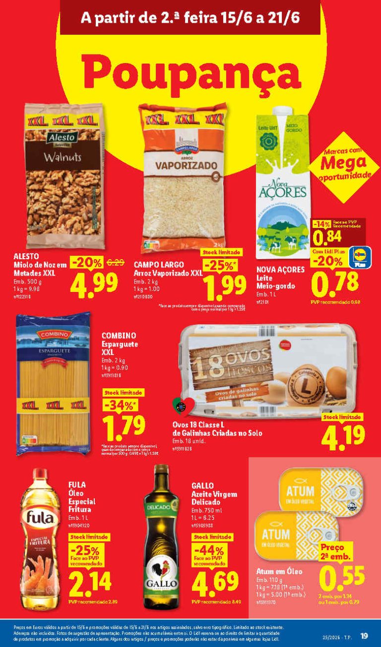 Folheto Lidl mercearia – Antevisão Promoções 15 a 21 de junho