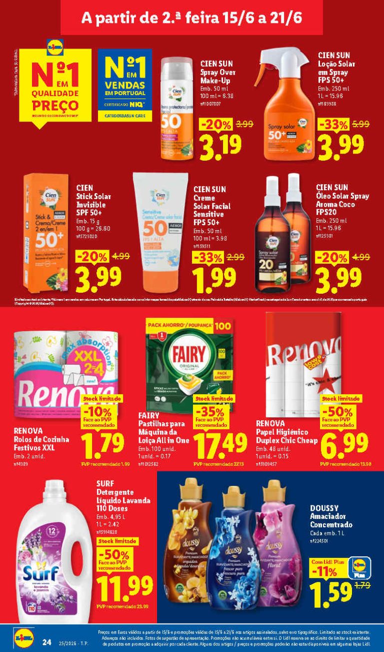 Folheto Lidl Limpeza e Beleza – Antevisão Promoções 15 a 21 de junho