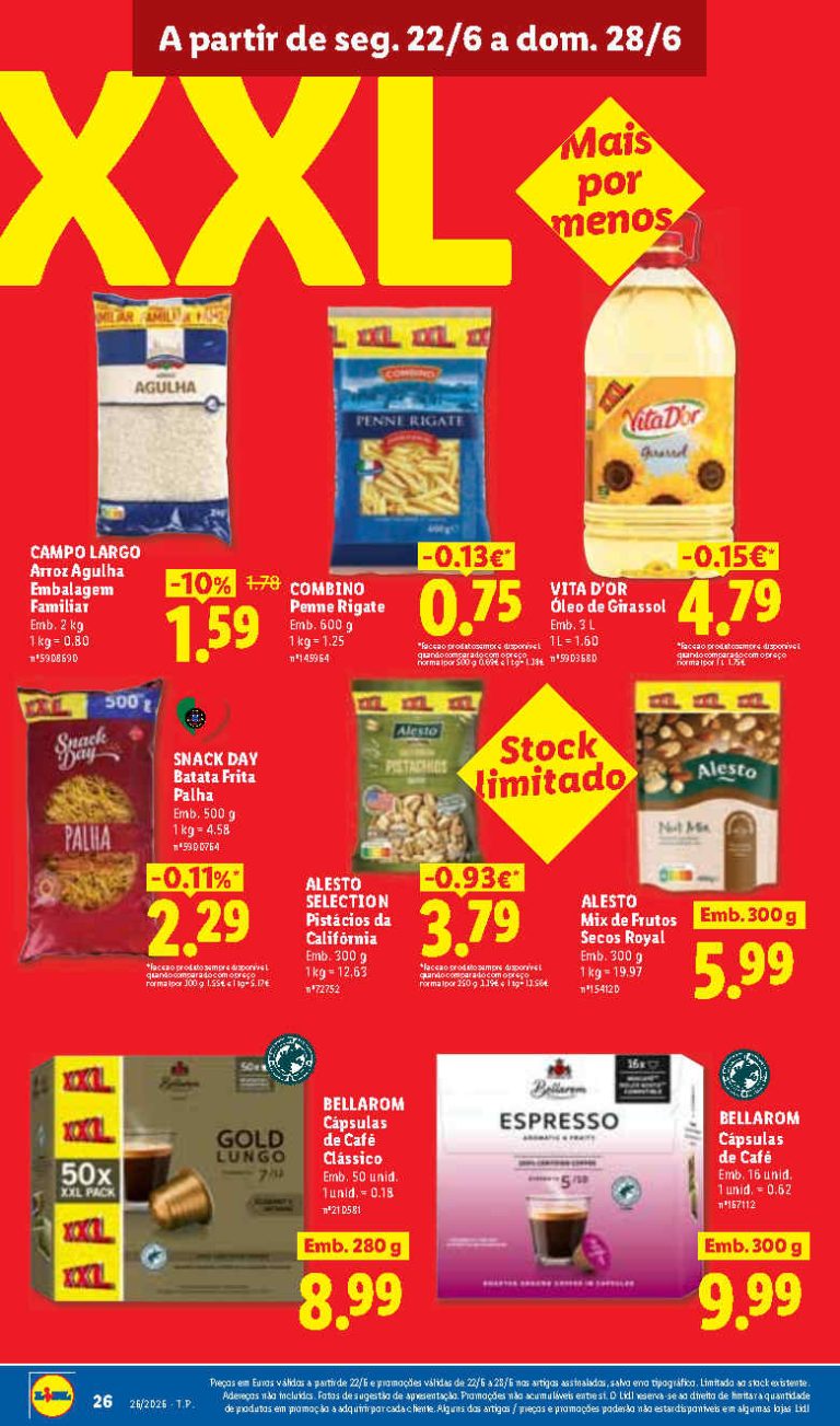 Folheto Lidl XXL – Antevisão Promoções 22 a 28 de junho