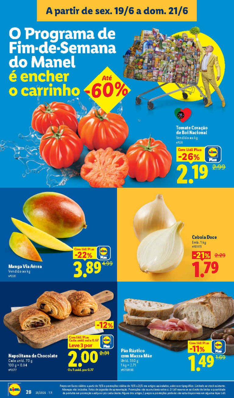 Folheto Lidl Frescos – Antevisão Promoções 19 a 21 de junho
