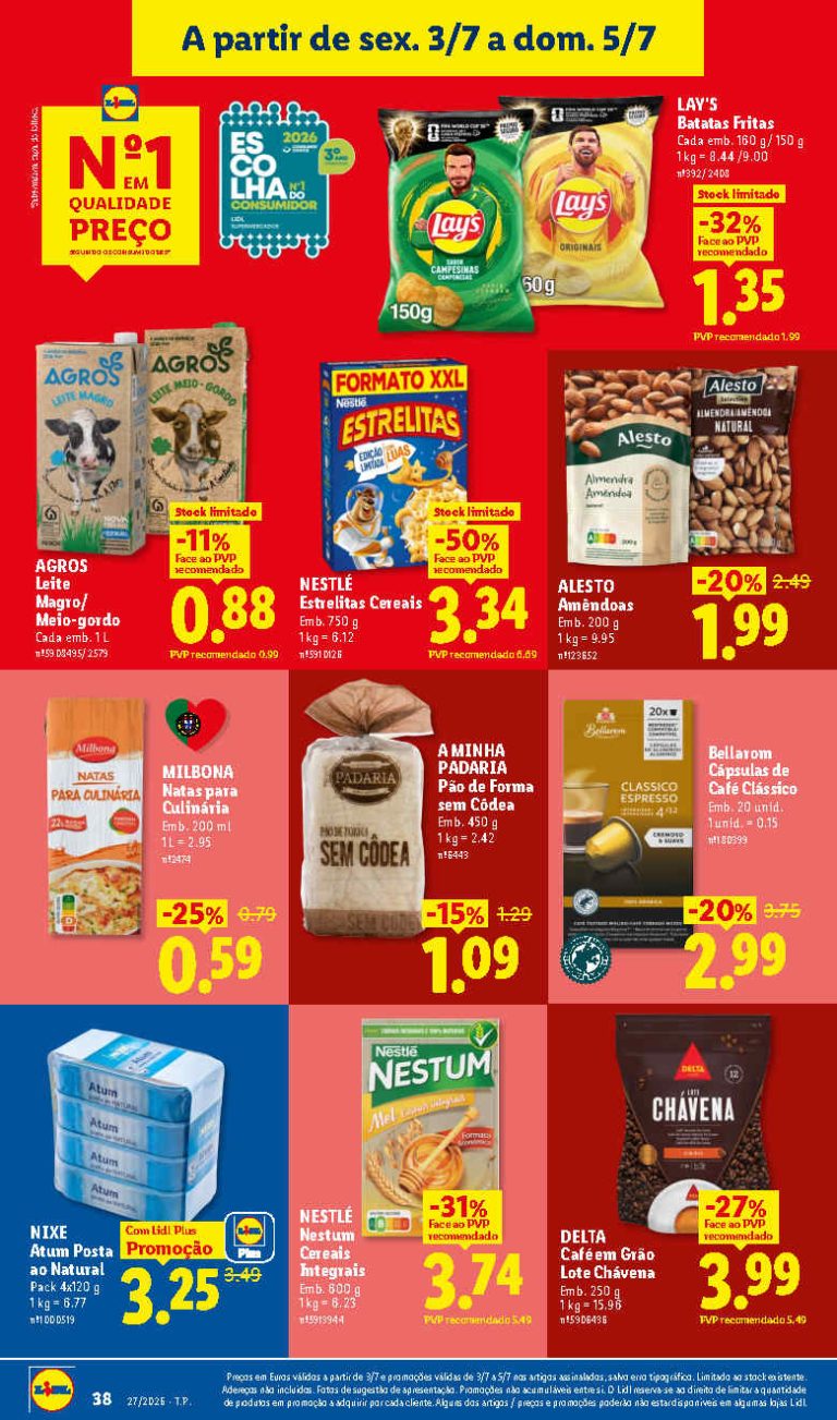 Folheto Lidl Fim de Semana – Antevisão Promoções de 3 a 5 julho