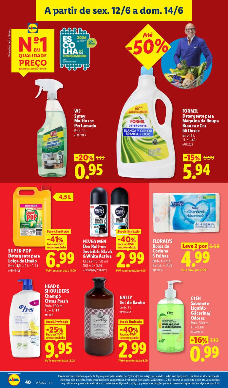 Folheto Lidl Limpeza e Beleza – Antevisão Promoções 12 a 14 de junho