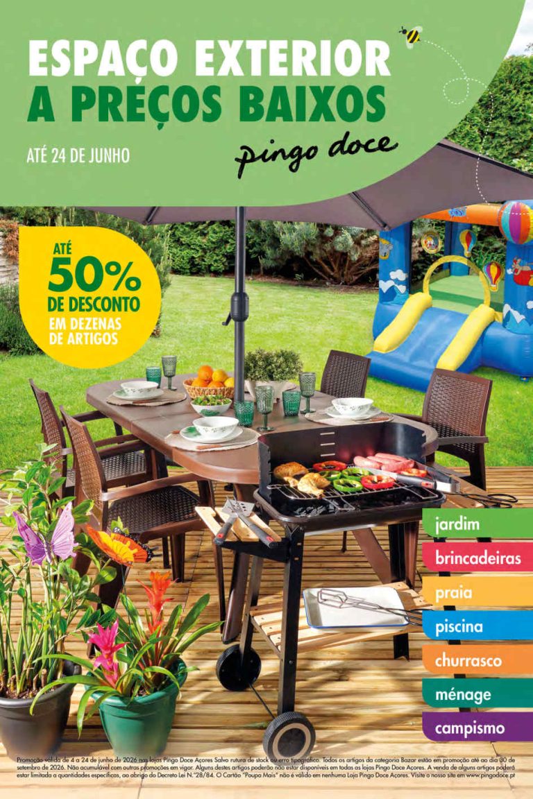 Folheto Pingo Doce Açores bazar – Antevisão Promoções 9 a 24 de junho