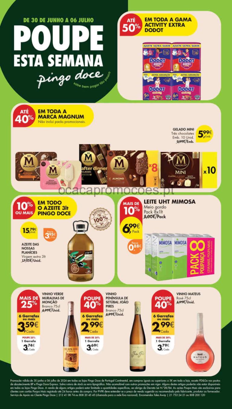 Folheto Pingo Doce lojas pequenas – Antevisão Promoções 30 junho a 6 julho