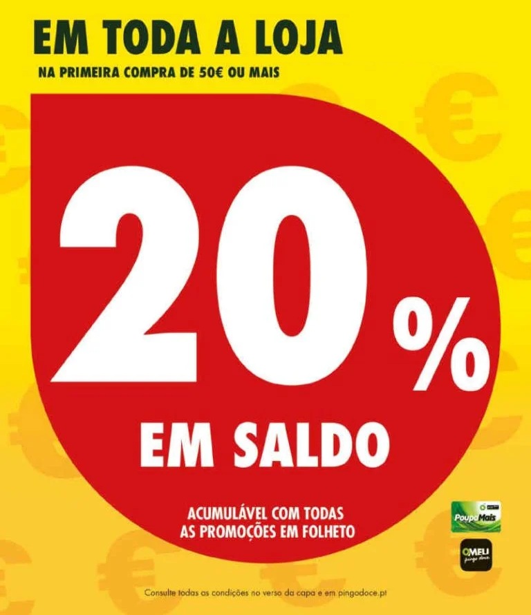 Antevisão Pingo Doce – 20% desconto Toda a loja 6 e 7 de junho