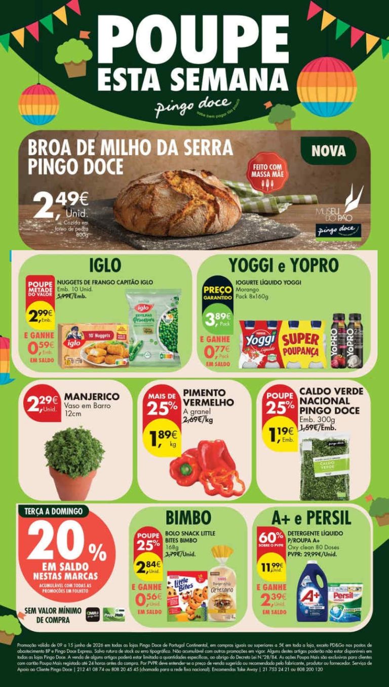 Folheto Pingo Doce lojas grandes – Antevisão Promoções 9 a 15 de junho