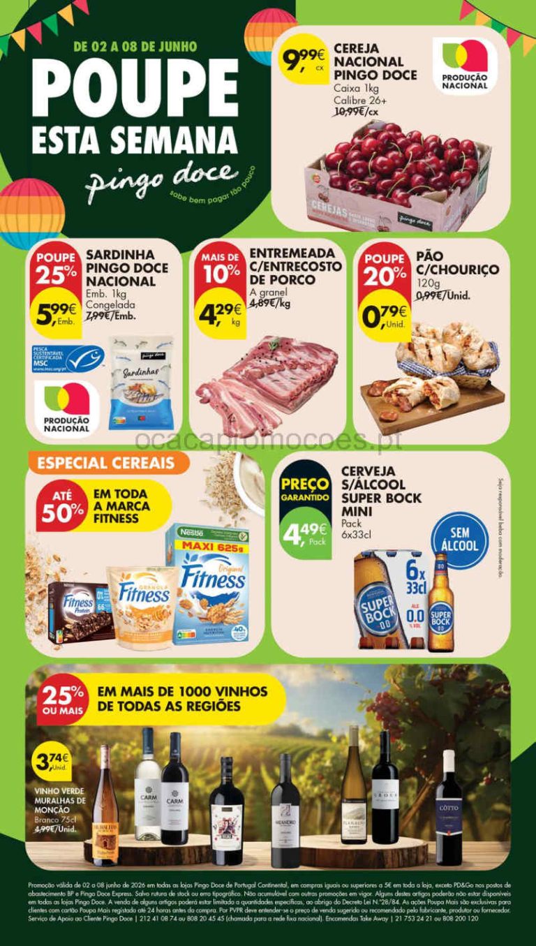 Folheto Pingo Doce lojas pequenas – Antevisão Promoções 2 a 8 de junho