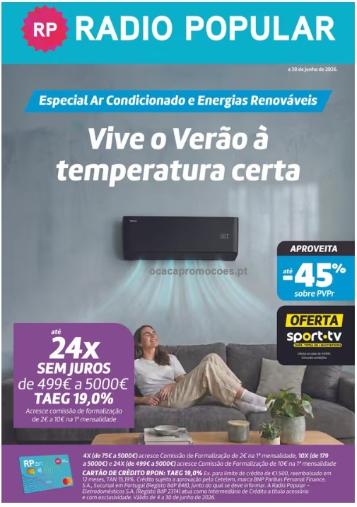 Folheto Rádio Popular Verão – Antevisão Promoções 5 a 30 de junho