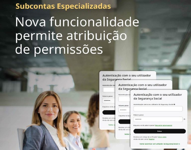 Segurança Social – Subcontas para cidadãos agora com permissões personalizadas