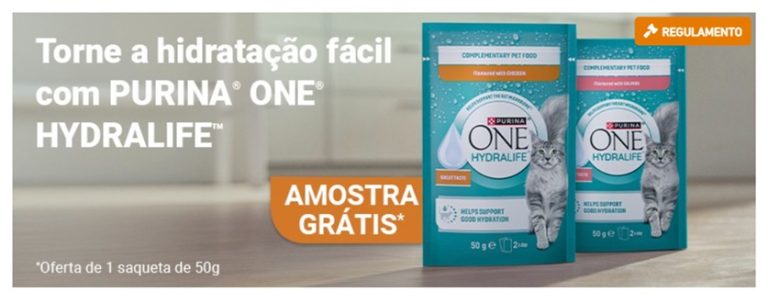 Amostras Grátis – Nova amostra Purina One Hydralife