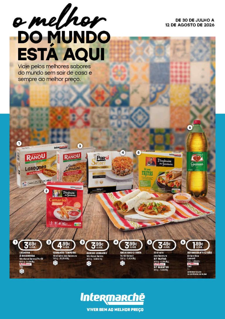 Folheto Intermarché Contact Sabores – Antevisão Promoções de 30 julho a 12 agosto