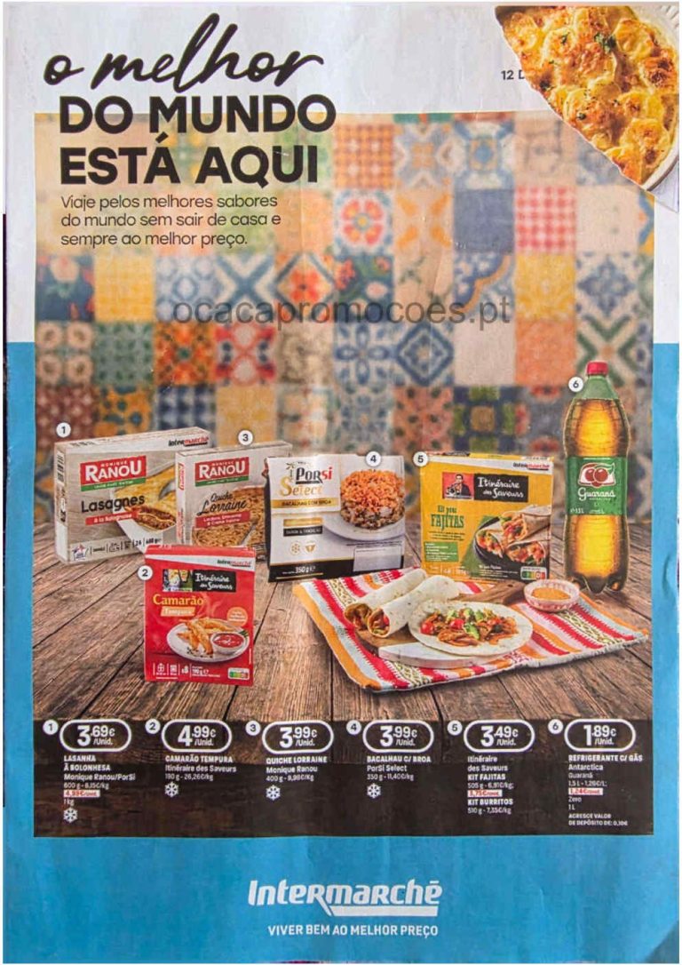 Folheto Intermarché Sabores – Antevisão Promoções de 30 julho a 12 agosto