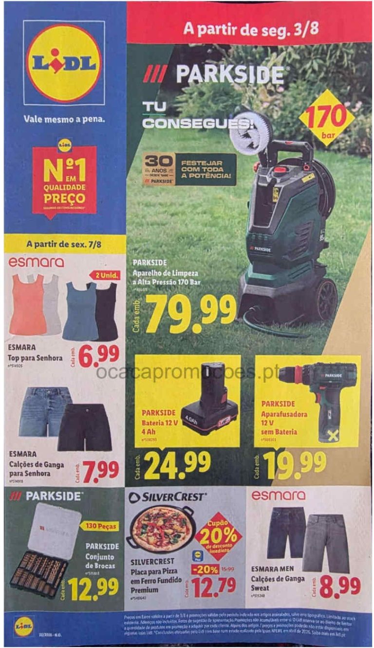 Folheto Lidl bazar – Antevisão Promoções a partir 3 de agosto