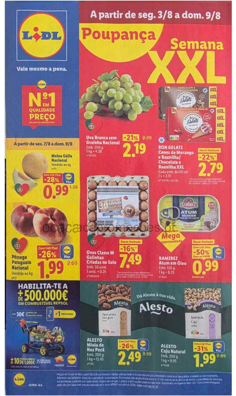 Folheto Lidl – Antevisão Promoções a partir 3 de agosto