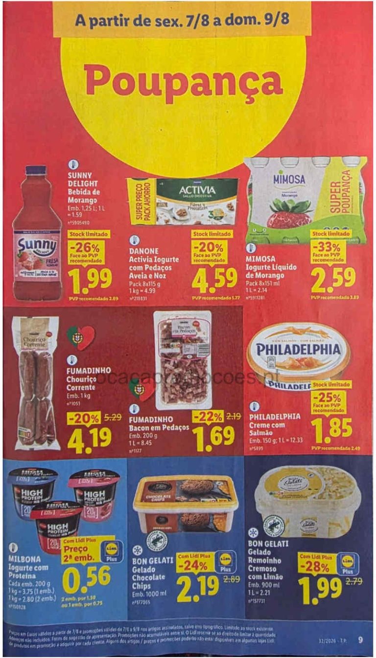 Folheto Lidl – Antevisão Promoções a partir 7 de agosto